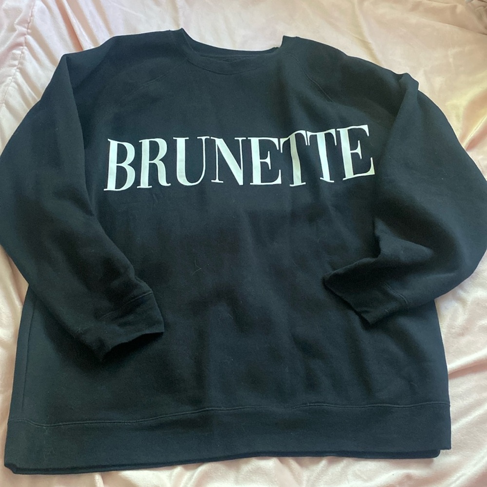 Brunette the label “BRUNETTE” sweater